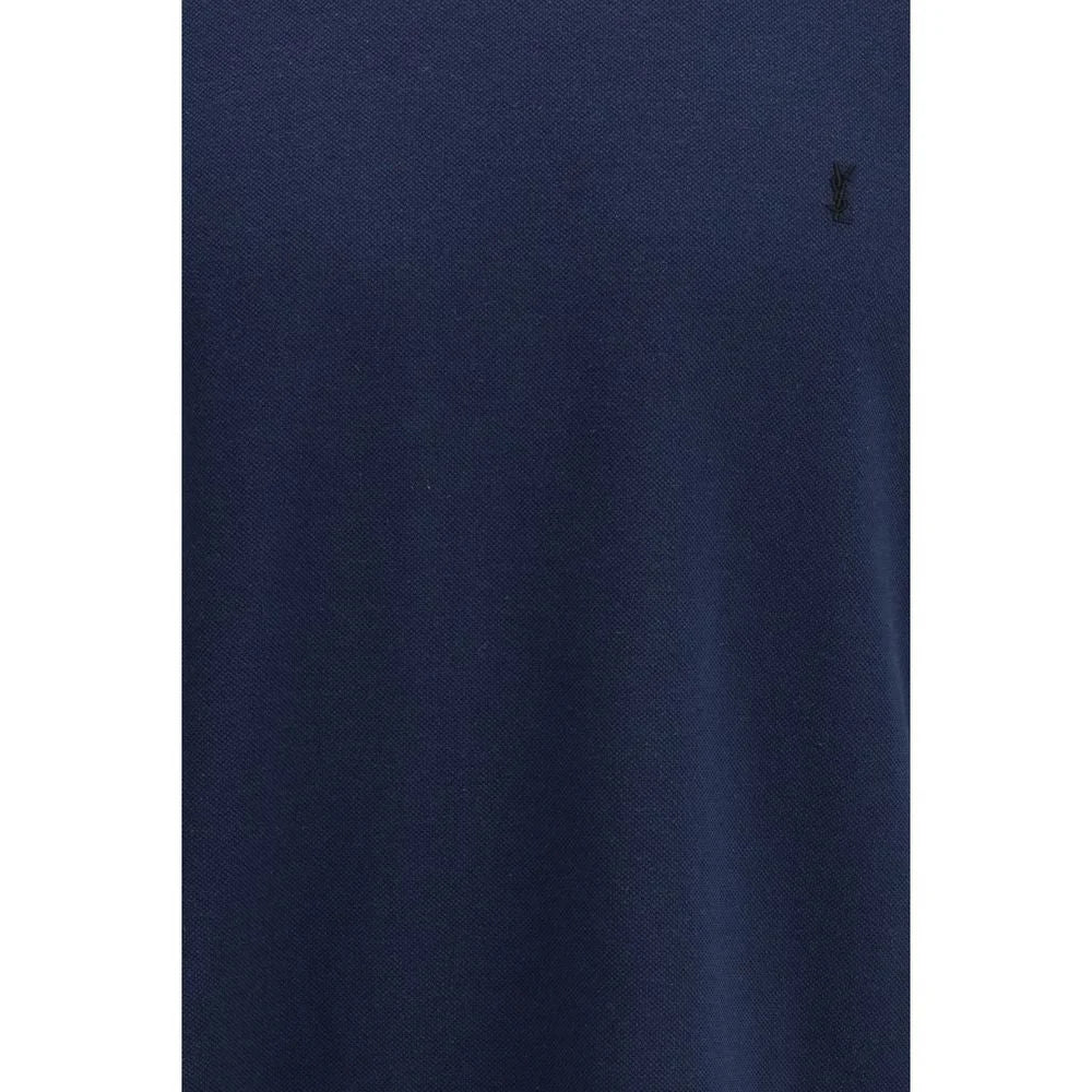 Saint Laurent Blue Cotton T-Shirt