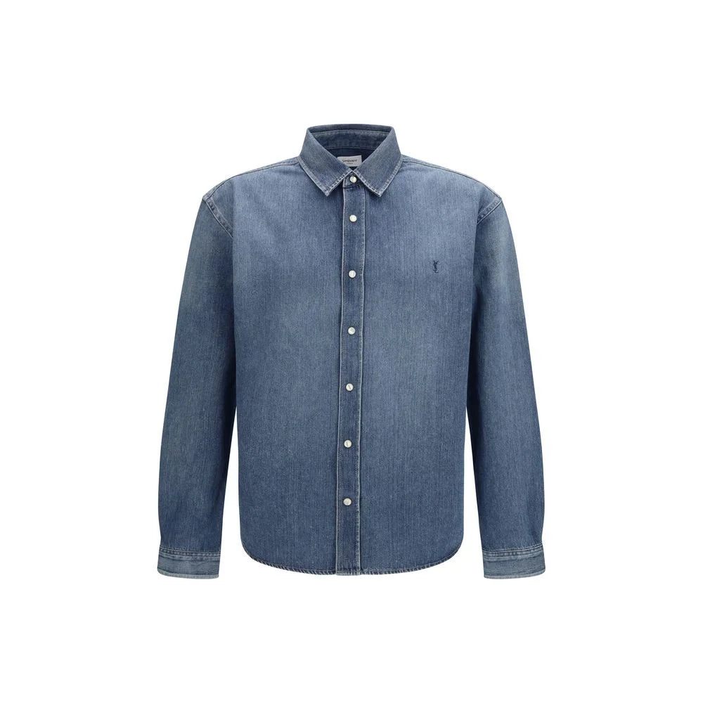Saint Laurent Blå Jeansskjorta