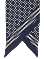 Saint Laurent Blue Silk Foulard