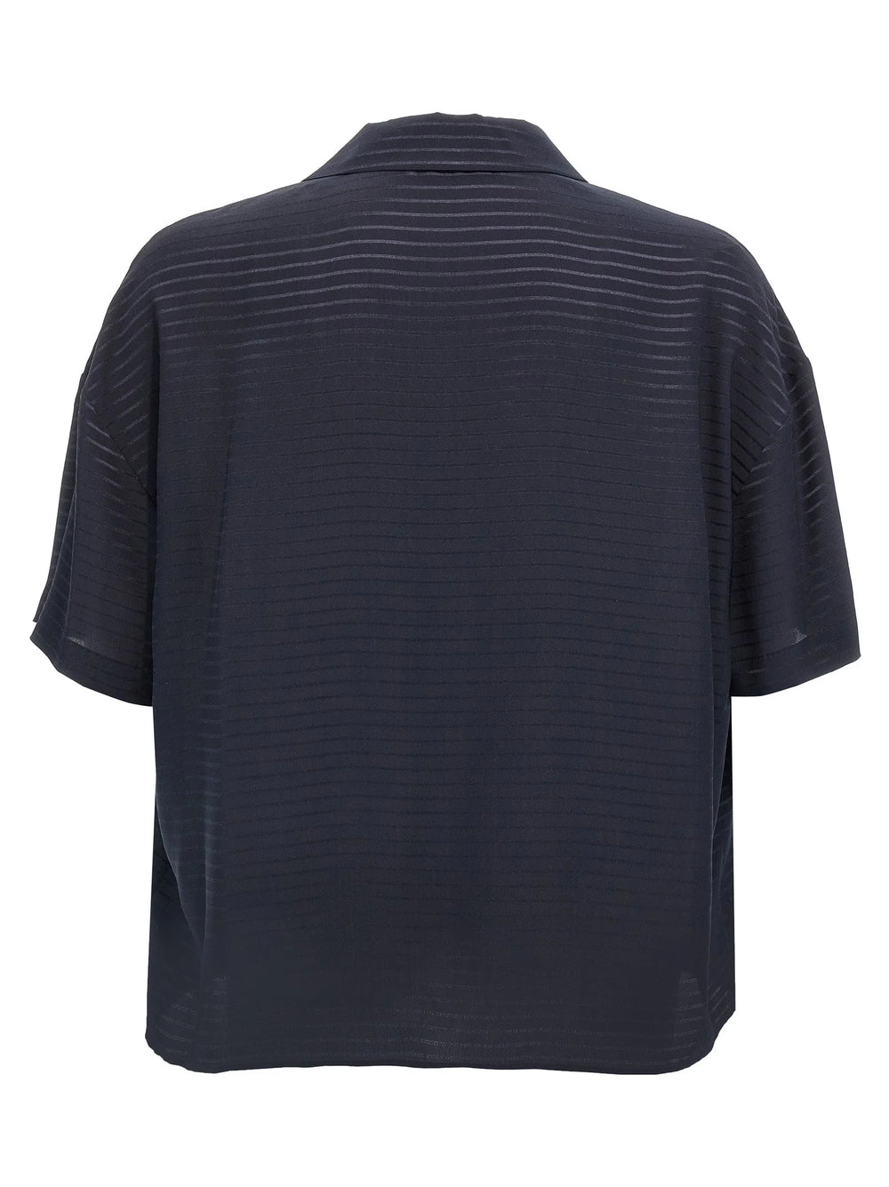 Saint Laurent Blue Silk Polo Shirt - L