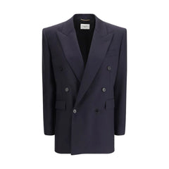 Saint Laurent Blue Wool Coat - IT40 | M