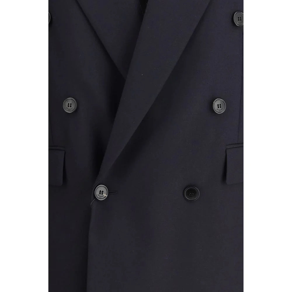 Saint Laurent Blue Wool Coat - IT40 | M