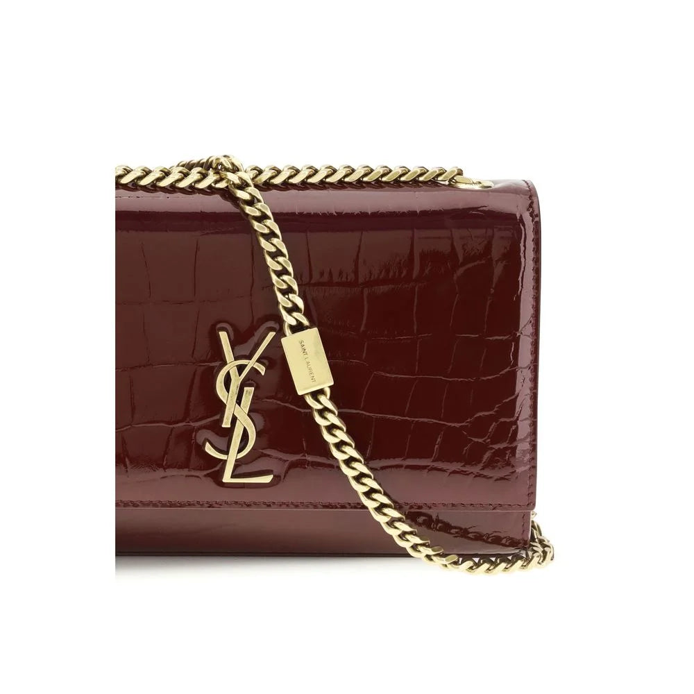 Saint Laurent Bordeaux Kalveskind Bos Taurus Skulder Taske