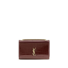Saint Laurent Bordeaux Kalveskind Bos Taurus Skulder Taske