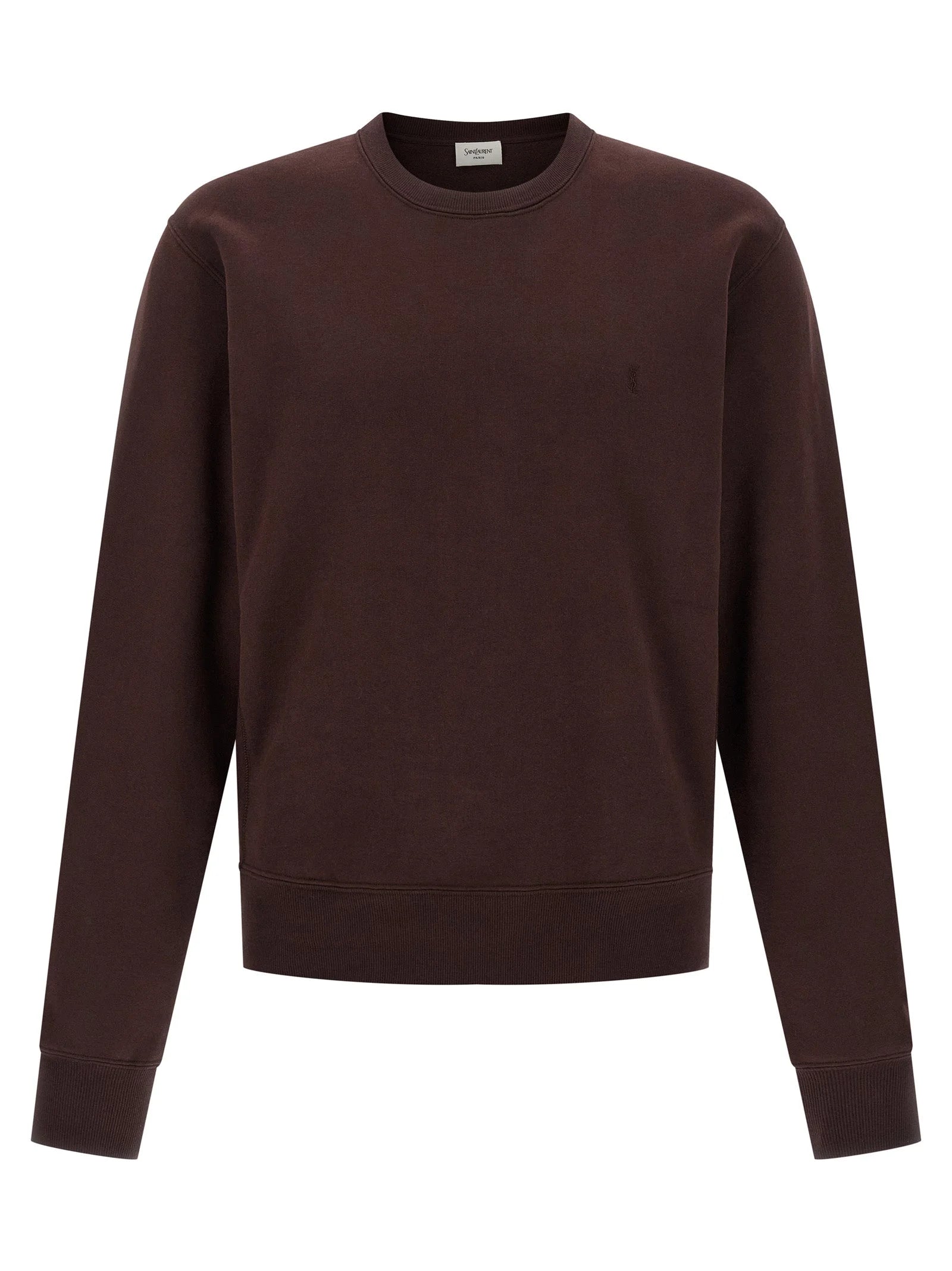 Saint Laurent Bordeaux Cotton Sweatshirt