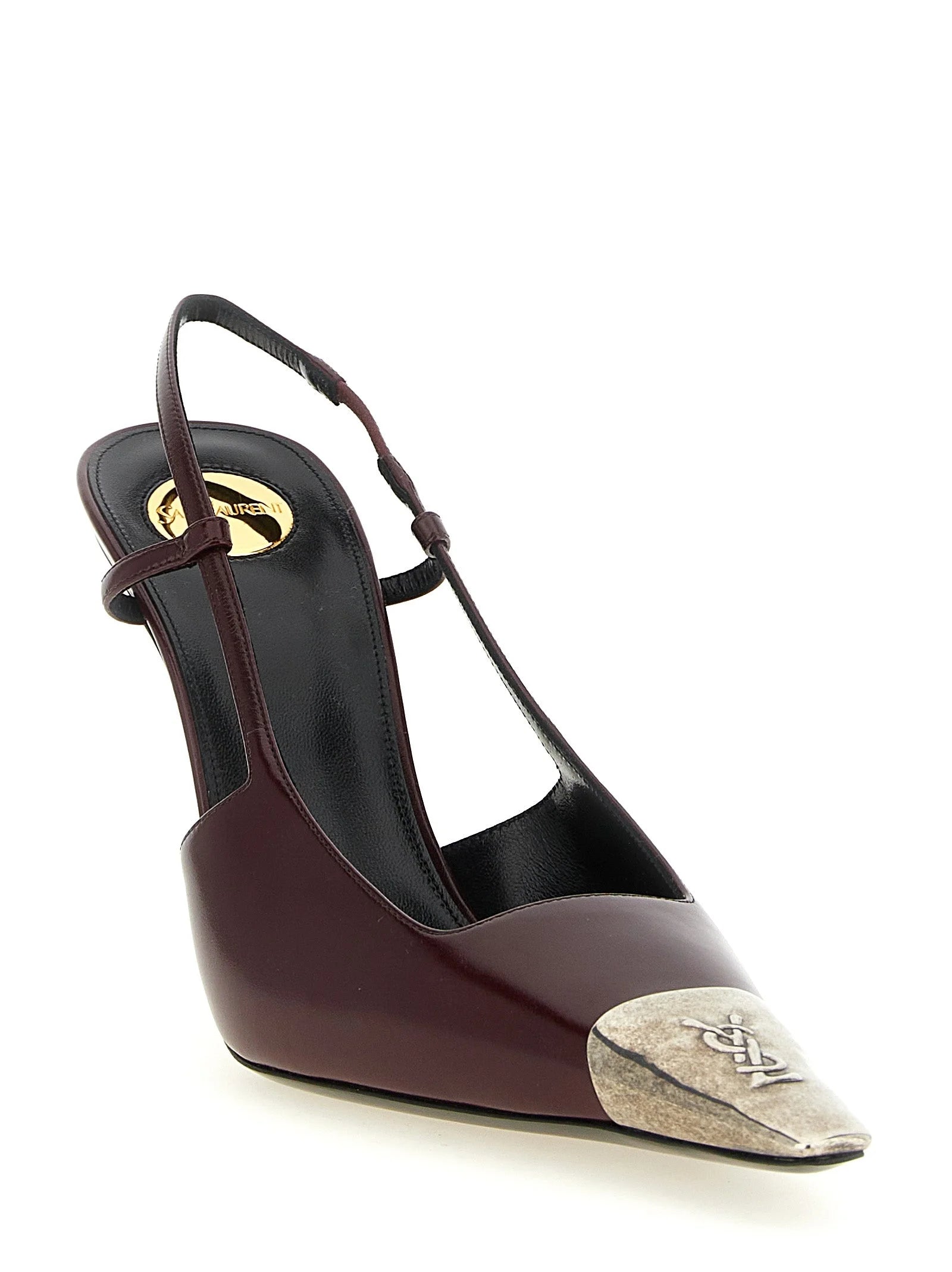 Saint Laurent Bordeaux Lamb Leather High Heel Pumps - EU40.5/US10.5