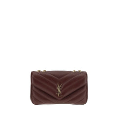 Saint Laurent Bordeaux Lamb Ovis Aries Aries Shoulder Bag