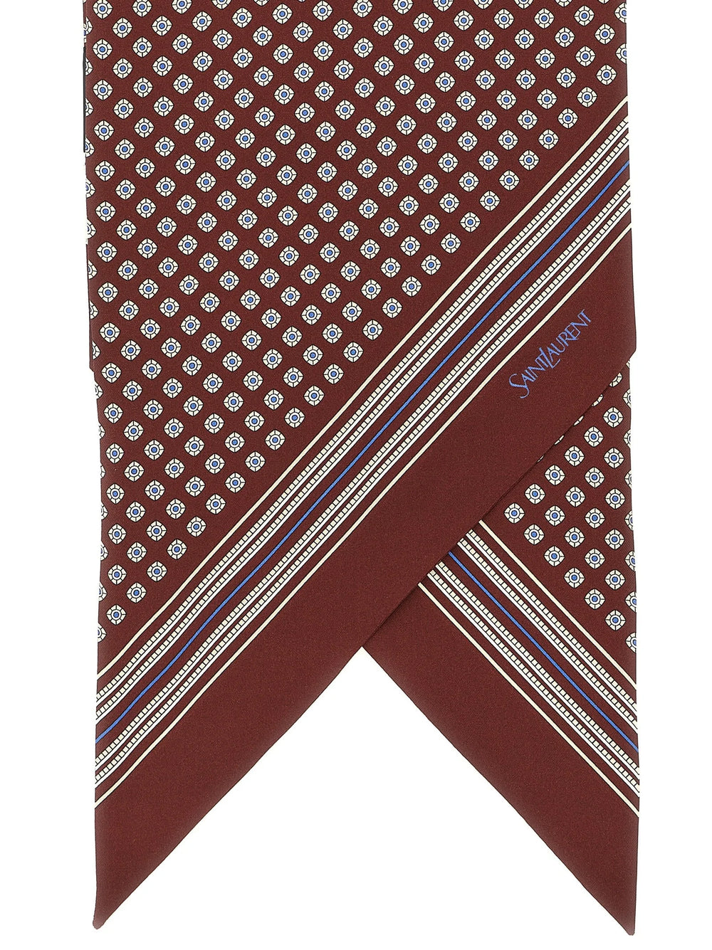 Saint Laurent Bordeaux-silkkinen huivi