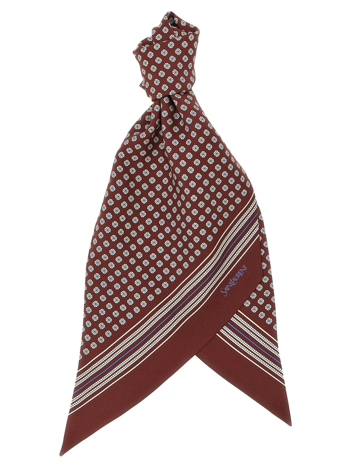 Saint Laurent Bordeaux-silkkinen huivi