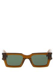 Saint Laurent Brown Acetate Sunglasses