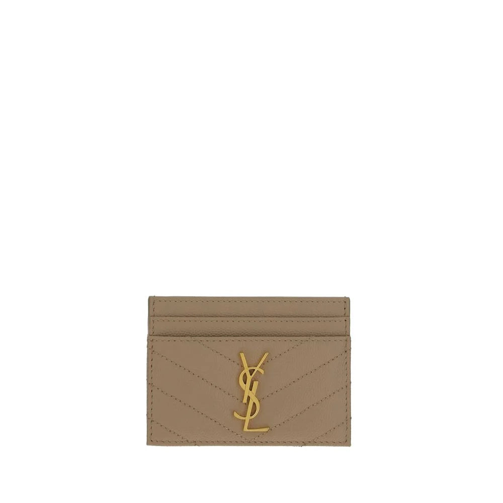 Saint Laurent Brown Calf Leather Bos Taurus Wallet