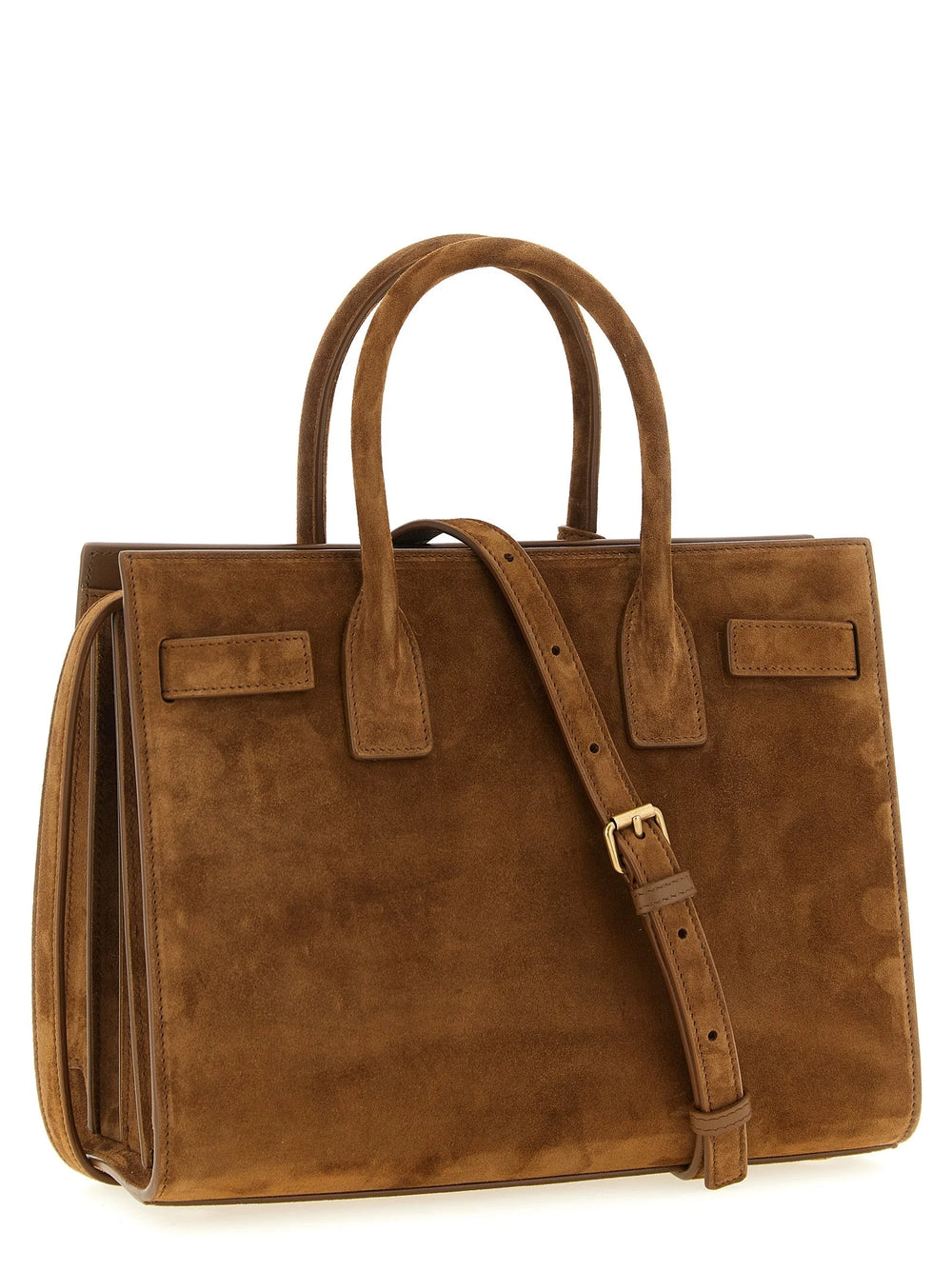 Saint Laurent Brown Calfskin Handbag