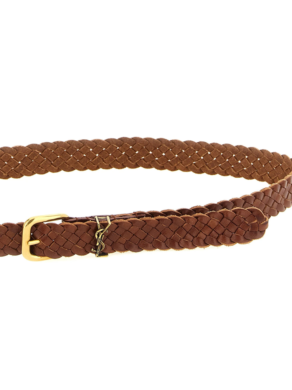 Saint Laurent Brown Calfskin Regular Belt