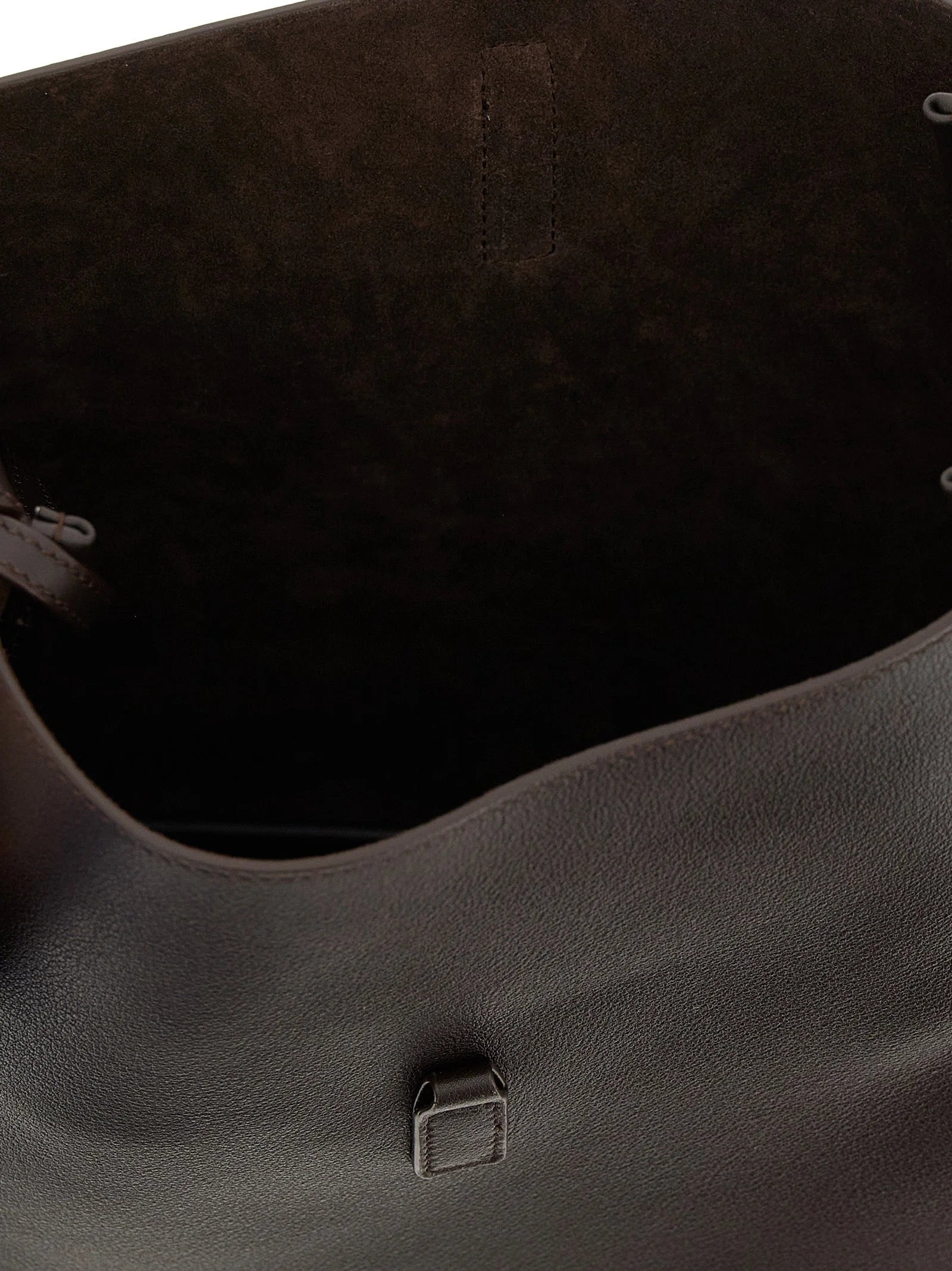 Saint Laurent Brown Calfskin Shoulder Bag