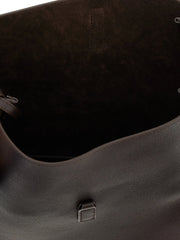Saint Laurent Brown Calfskin Shoulder Bag