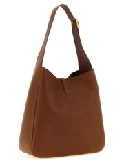 Saint Laurent Brown Calfskin Shoulder Bag