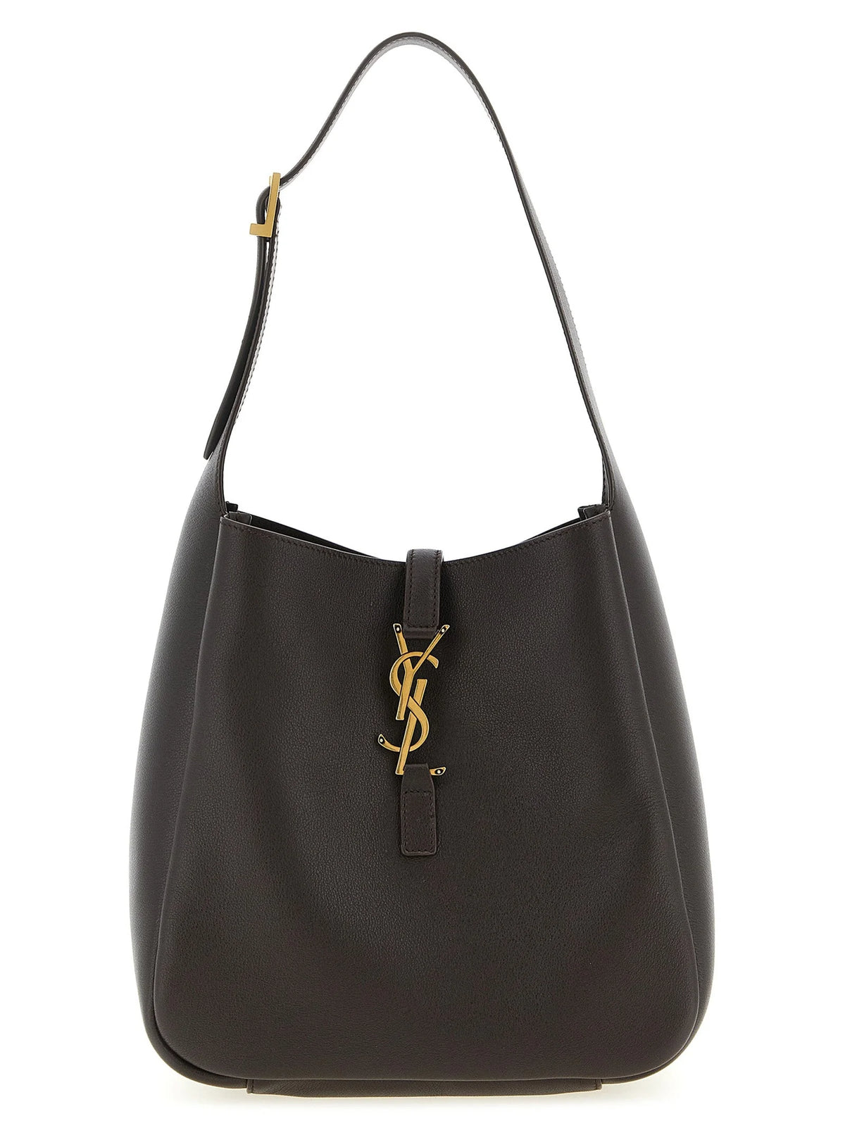 Saint Laurent Brown Calfskin Shoulder Bag