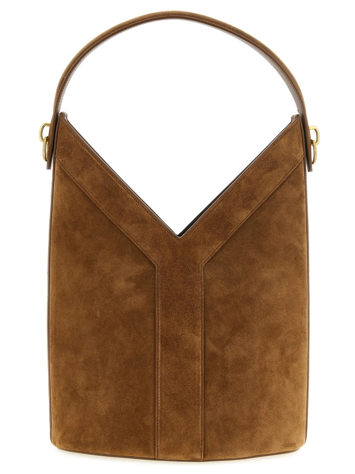 Saint Laurent Brown Calfskin Shoulder Bag