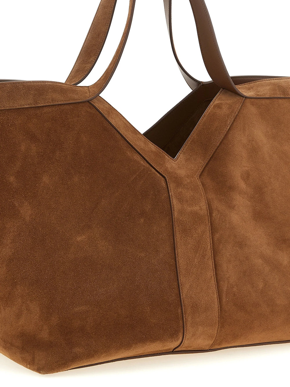 Saint Laurent Brown Calfskin Tote Bag