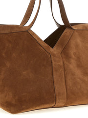 Saint Laurent Brown Calfskin Tote Bag