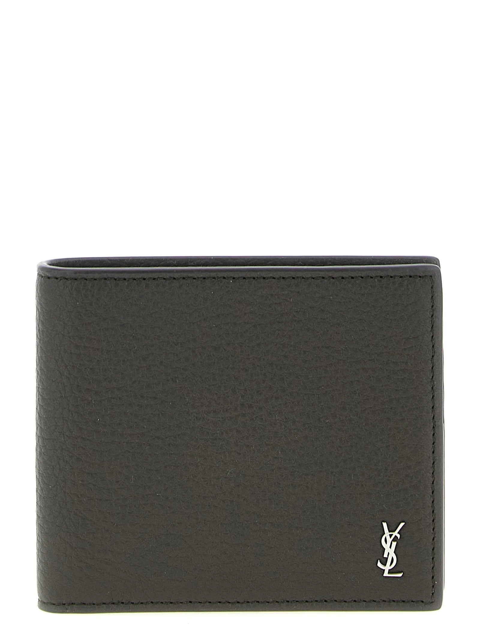Saint Laurent Brown Calfskin Wallet
