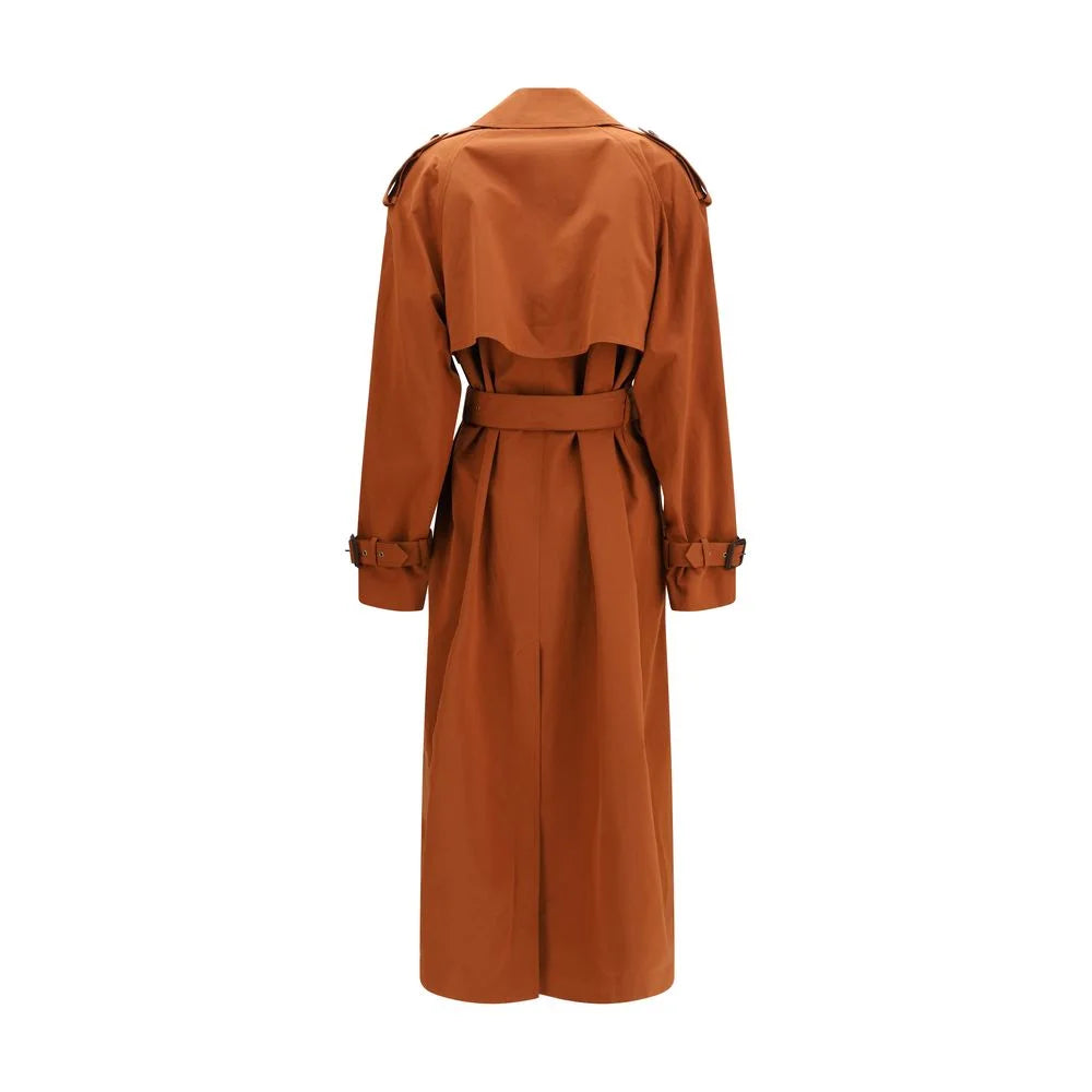 Trench en coton marron Saint Laurent - IT38 | S