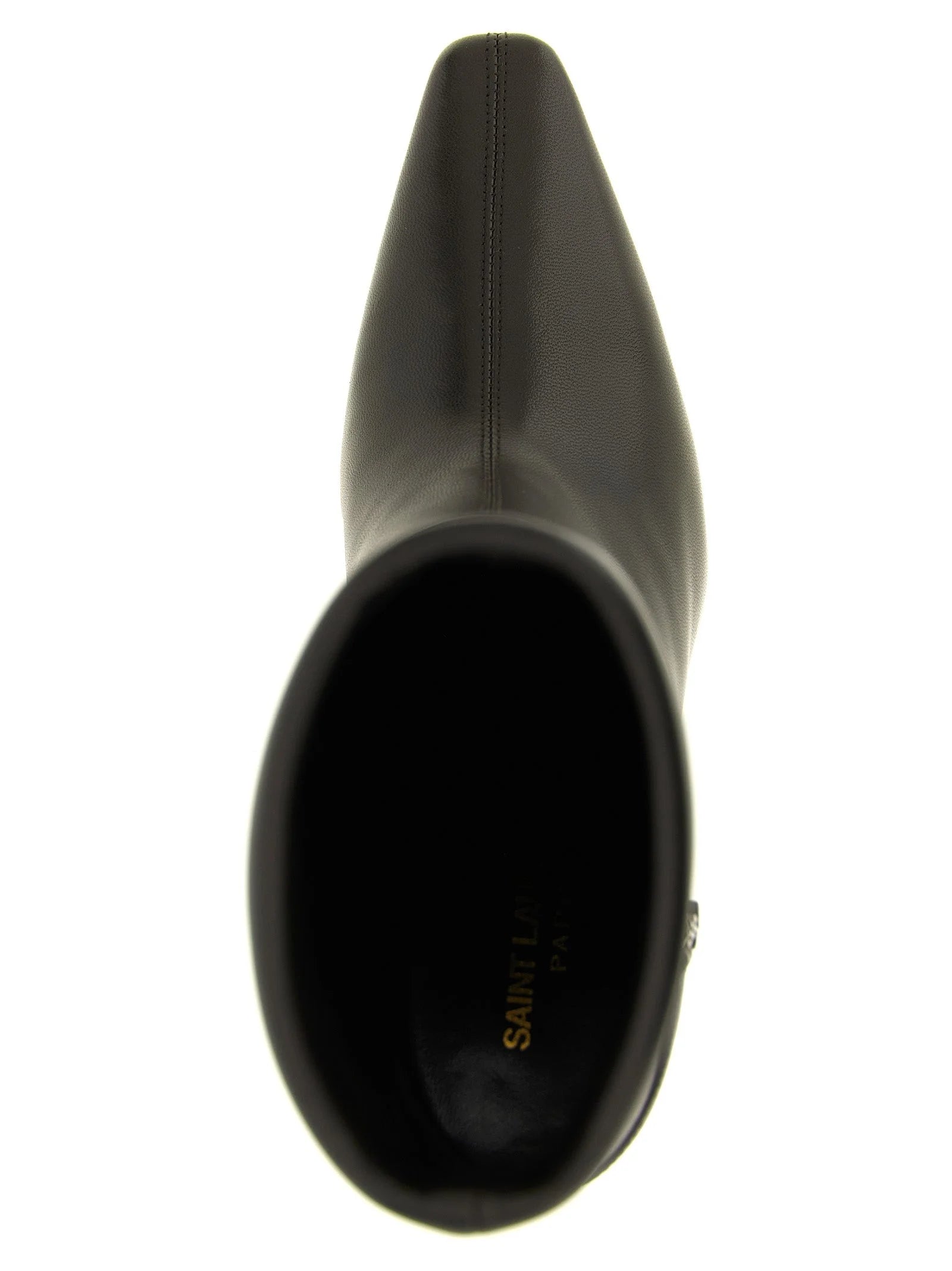 Saint Laurent brune lammeskinn ankelstøvler