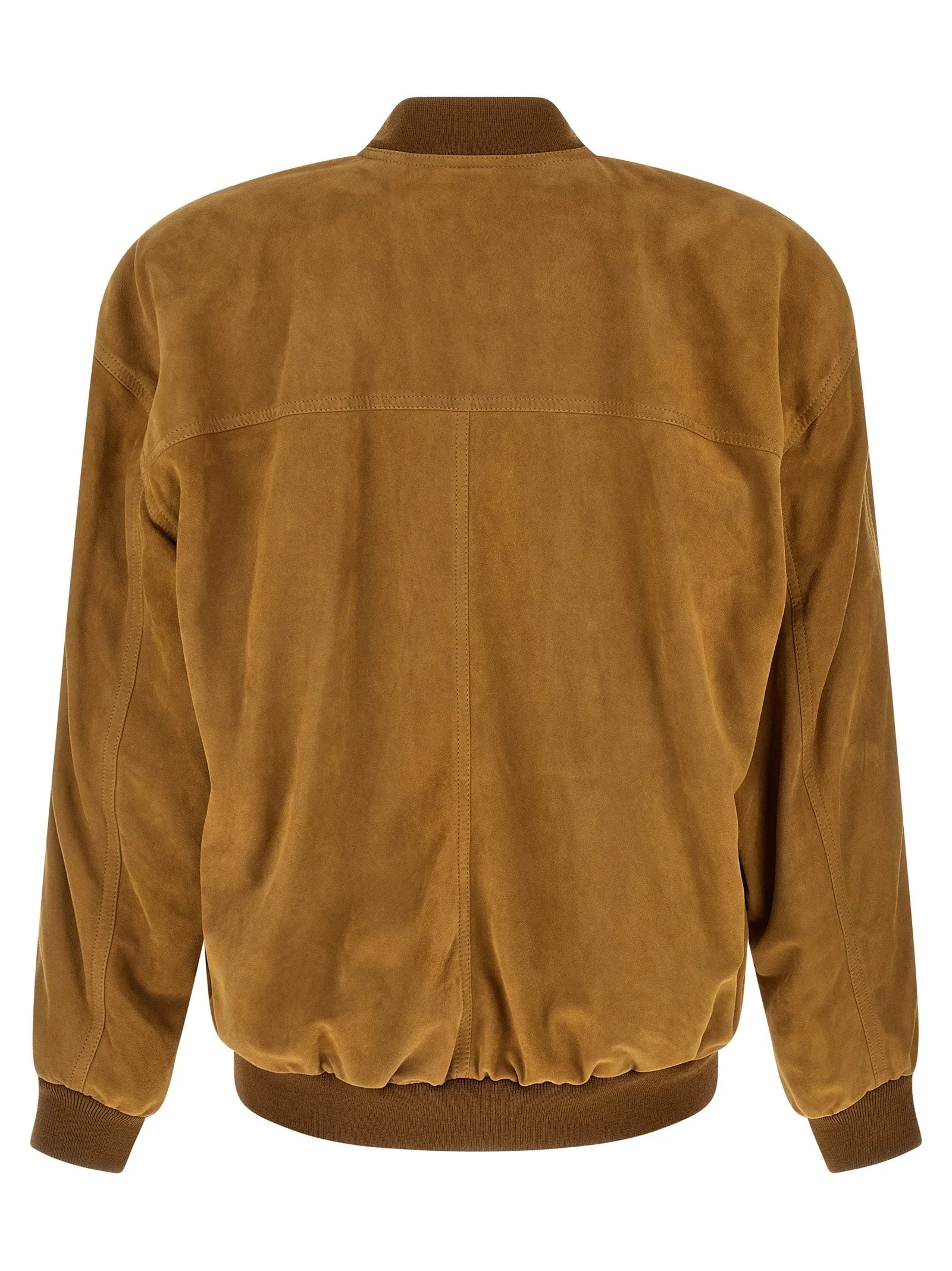 Saint Laurent Brown Lamb Leather Leather Jacket