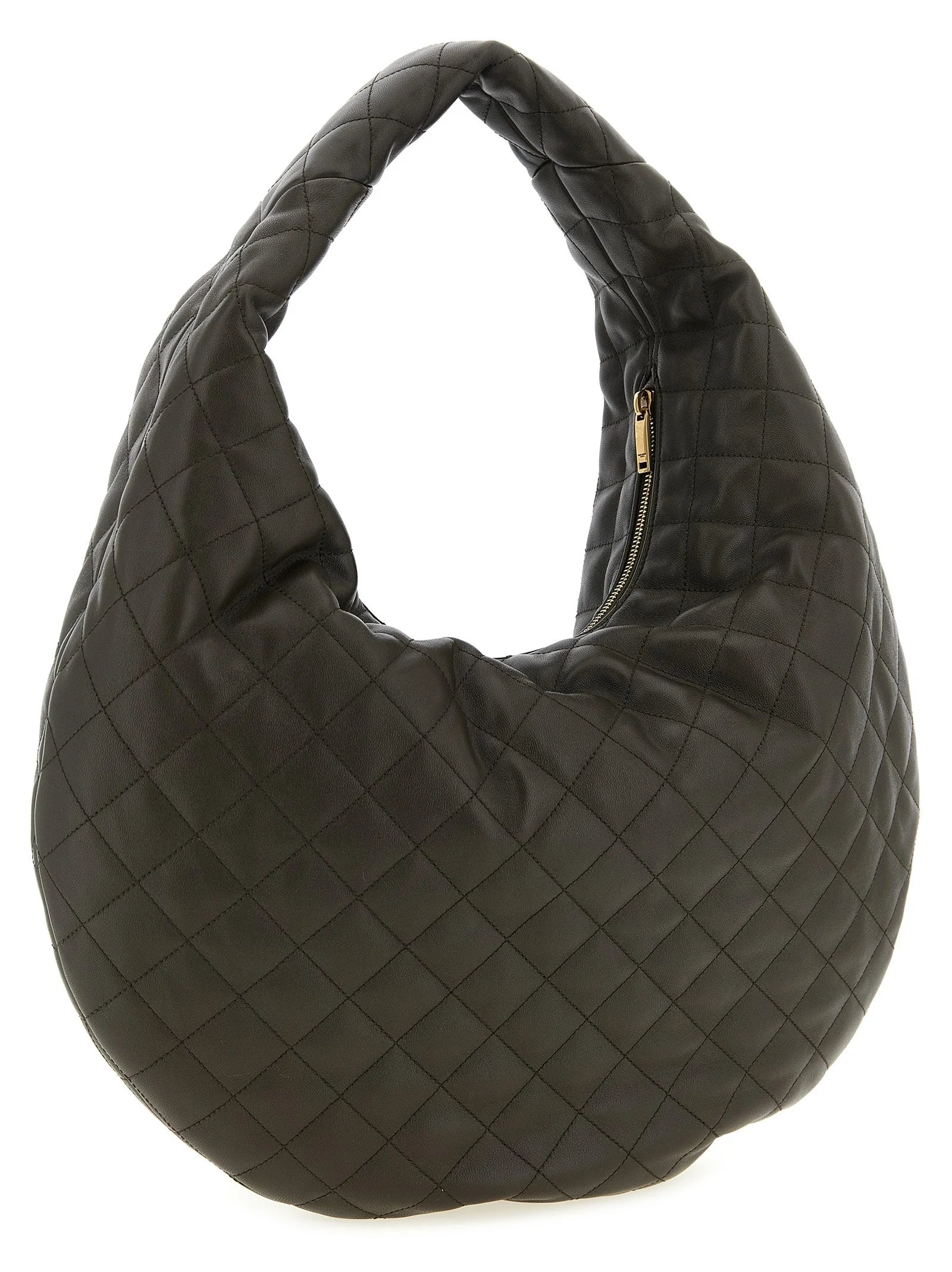 Saint Laurent Brown Lamb Leather Shoulder Bag