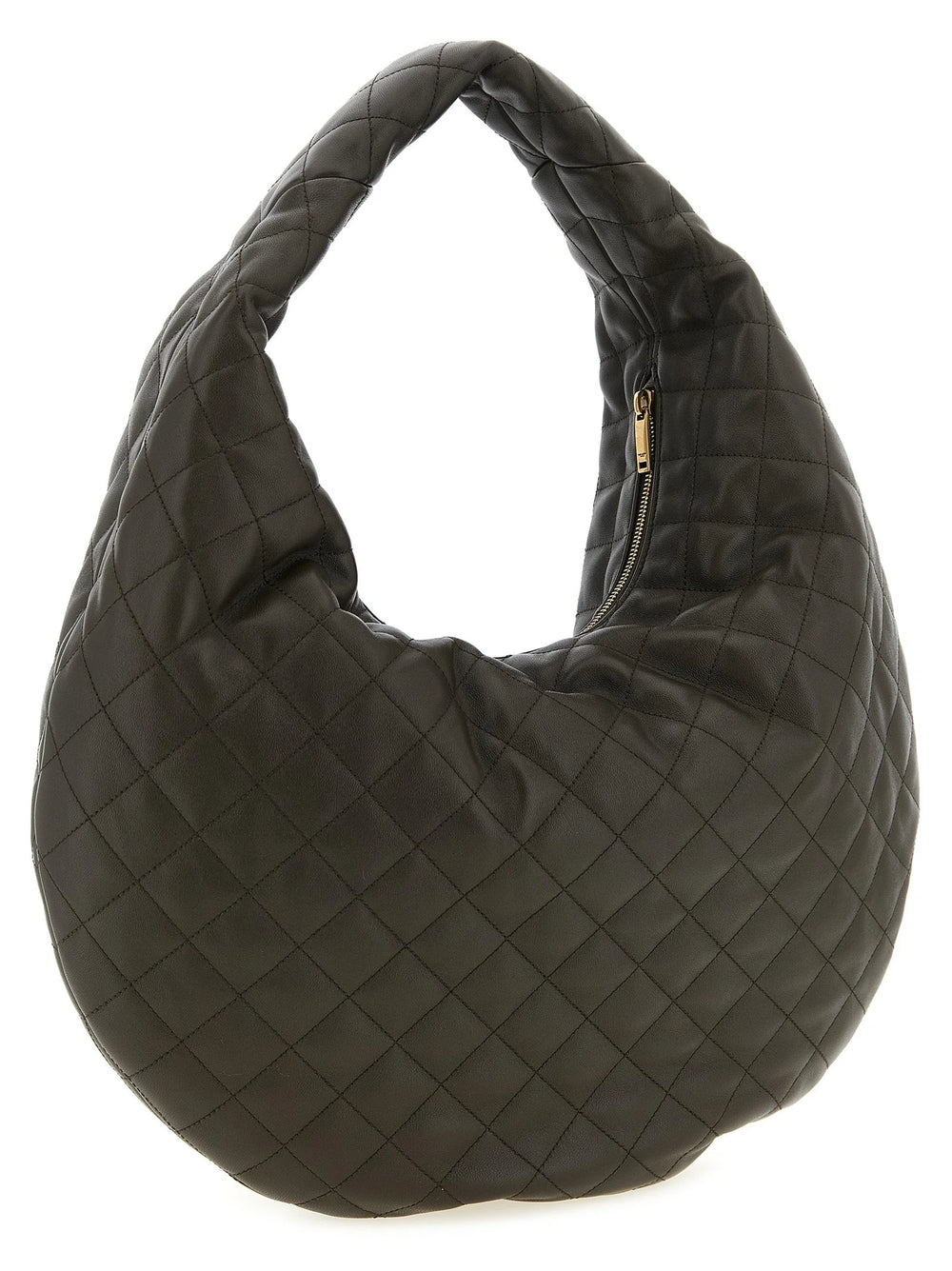 Saint Laurent Brown Lamb Leather Shoulder Bag