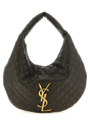 Saint Laurent Brown Lamb Leather Shoulder Bag
