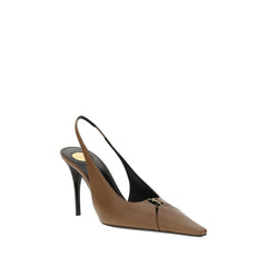 Saint Laurent Brown Lamb Ovis Aries Aries High Heel Pumps - EU36.5/US6.5