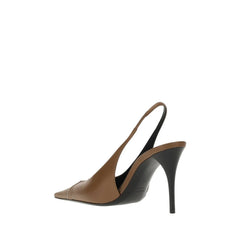 Saint Laurent Brown Lamb Ovis Aries Aries High Heel Pumps - EU36.5/US6.5