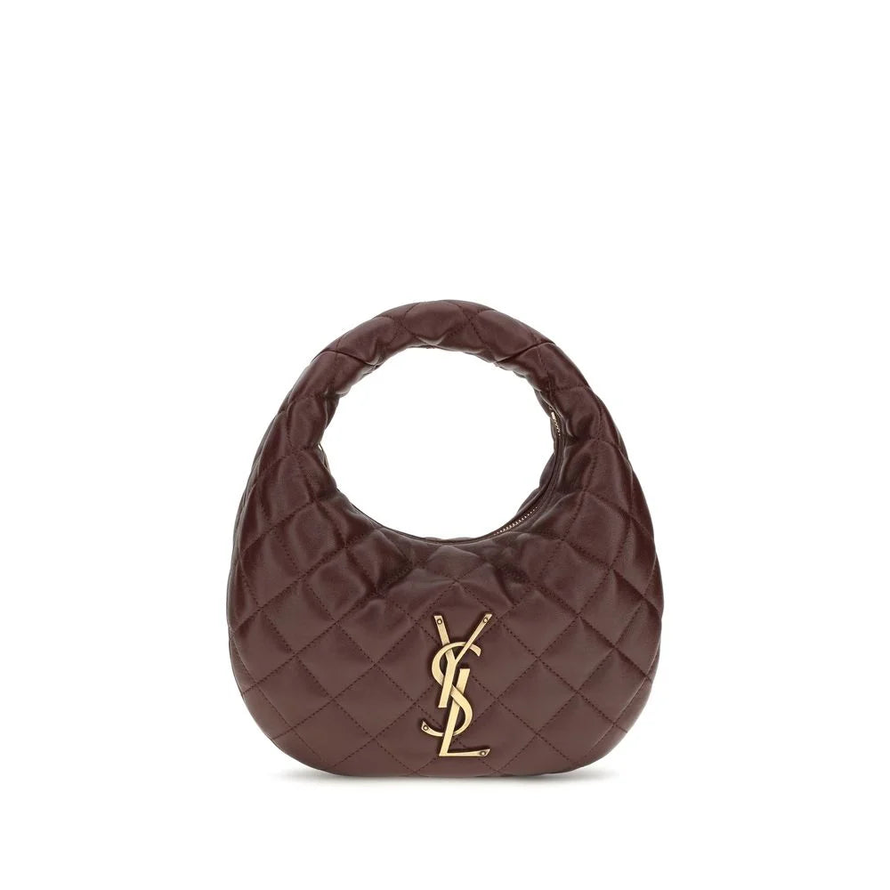 Saint Laurent Brown Lamb Ovis Aries Aries Shoulder Bag