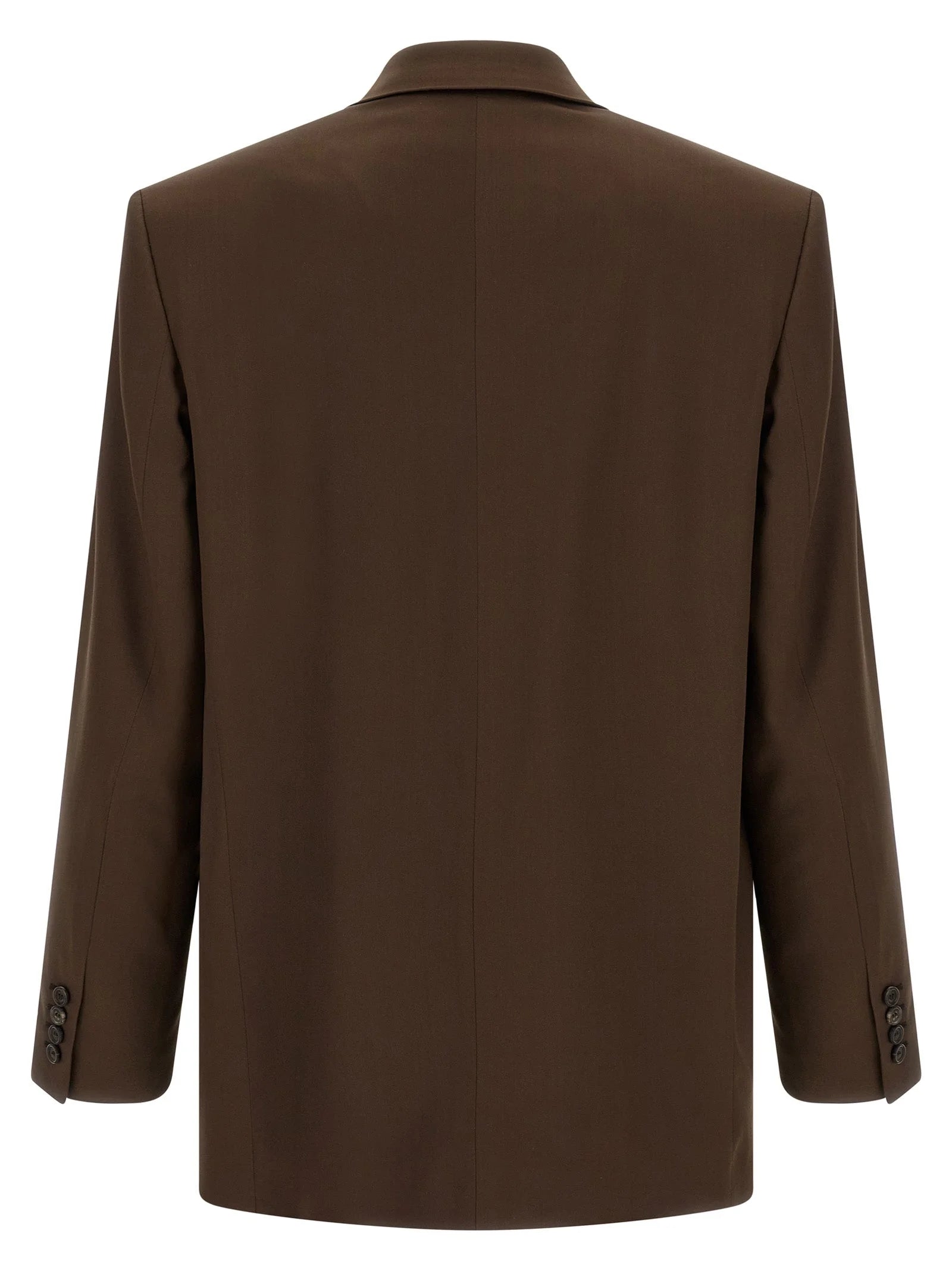 Saint Laurent Brown Silk Blazer