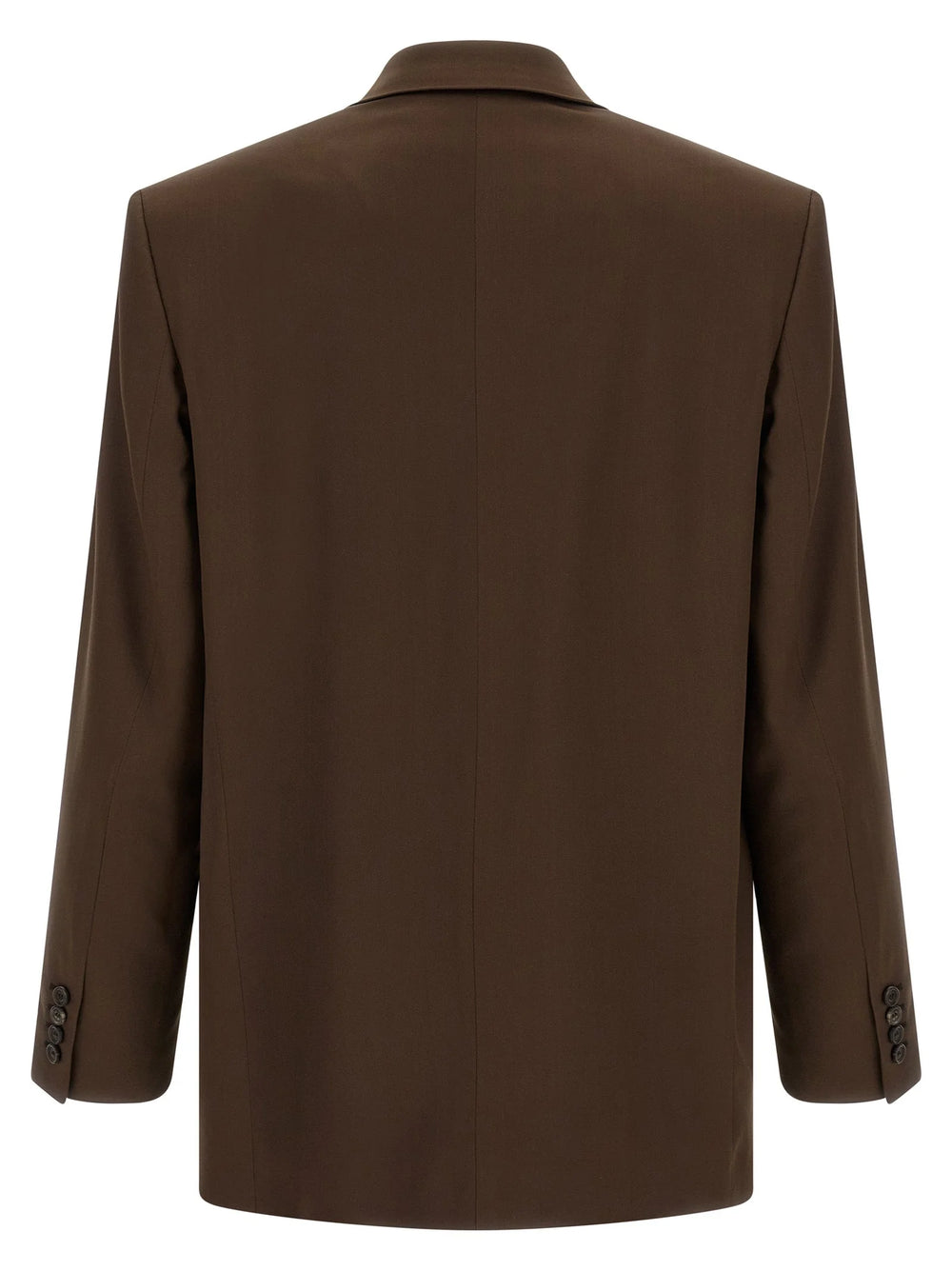 Saint Laurent Brown Silk Blazer