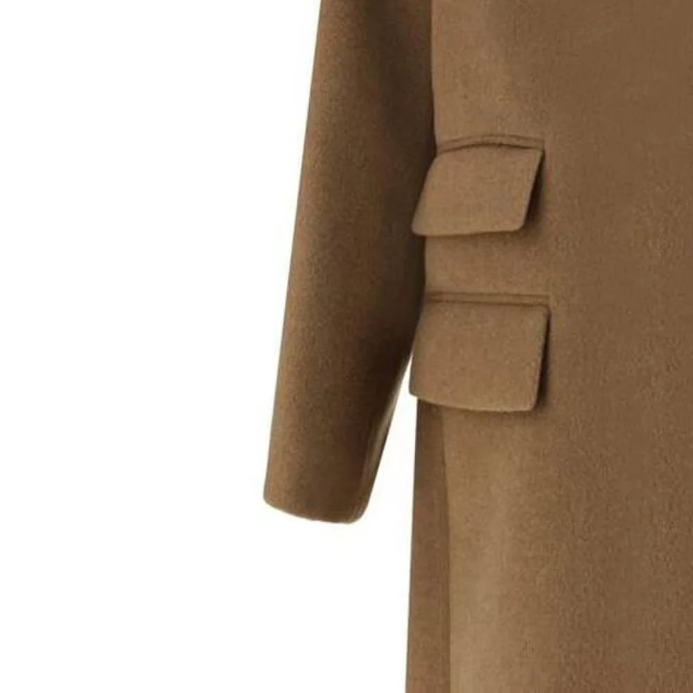 Saint Laurent Brown Wool Coat - IT48 | M