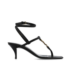 Saint Laurent Cassandra Heeled Sandals - EU36/US6 - Sandals