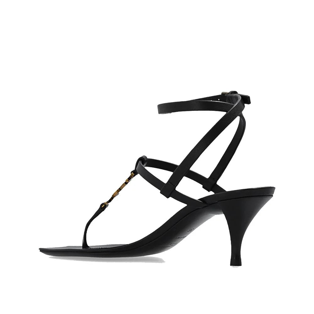 Saint Laurent Cassandra Heeled Sandals - EU36/US6 - Sandals
