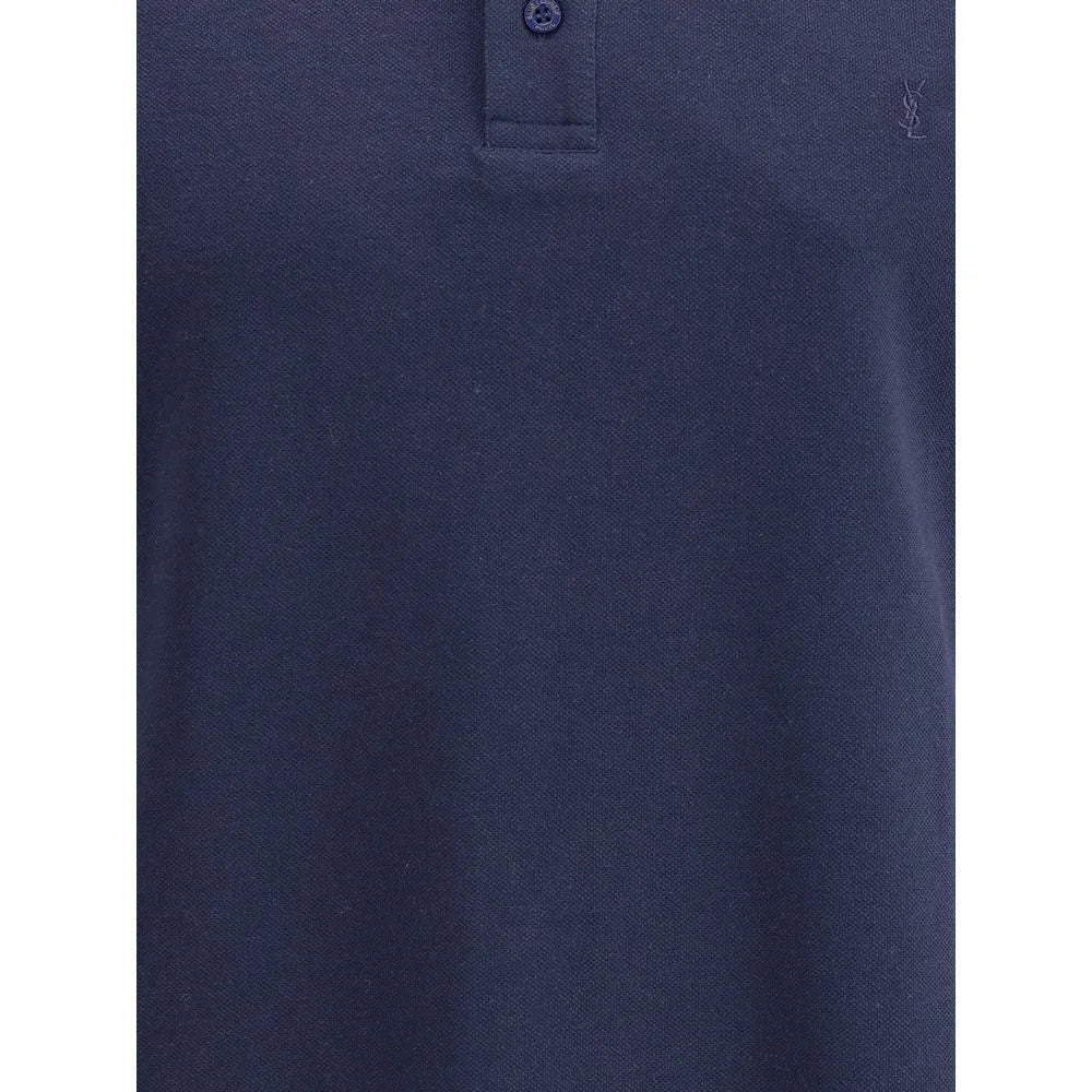 Saint Laurent Cassandre cotton polo Shirt - Polos
