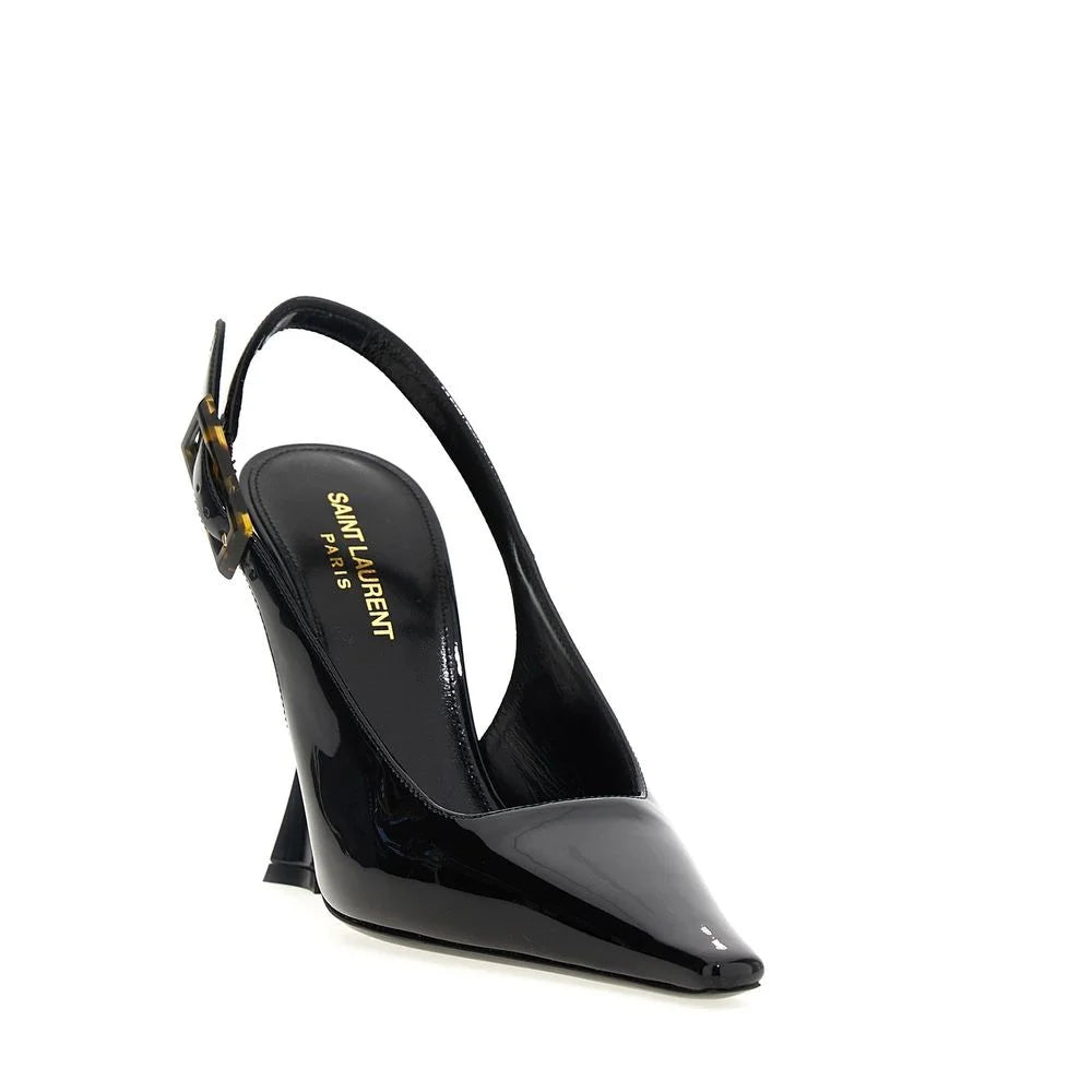 Saint Laurent ’Dune’ Leather Slingback Pumps - EU35/US5 - Heels
