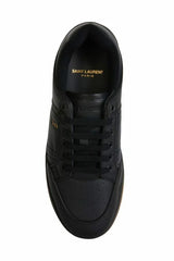 Saint Laurent Elegant Black Low-Top Leather Sneakers - EU41/US8 - Sneakers