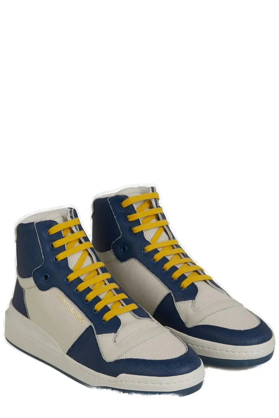 Saint Laurent Elevate Your Style with Mid-Top Blue Luxury Sneakers - Sneakers