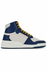 Saint Laurent Elevate Your Style with Mid-Top Blue Luxury Sneakers - Sneakers
