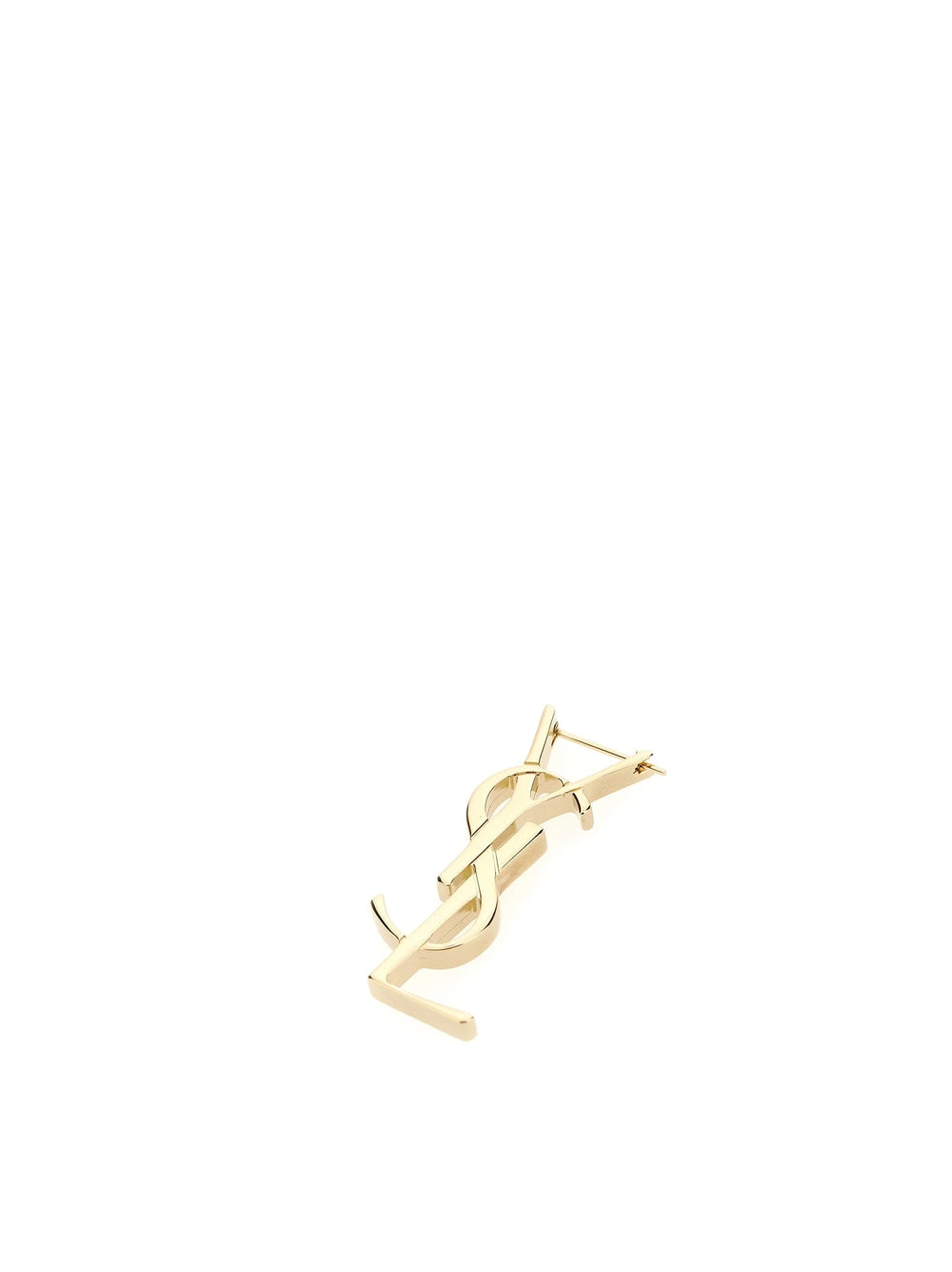Saint Laurent Gold Brass Earrings - One Size