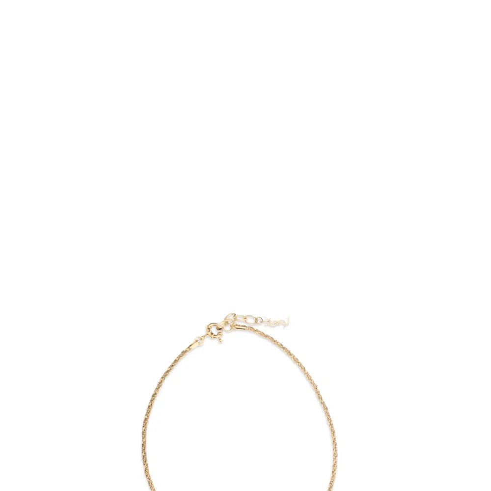 Saint Laurent Gold Brass Necklace - One Size