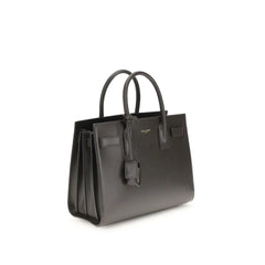 Saint Laurent Gray Calf Leather Bos Taurus Handbag
