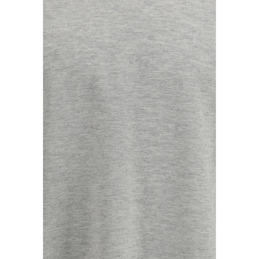 Saint Laurent Gray Cotton T-Shirt