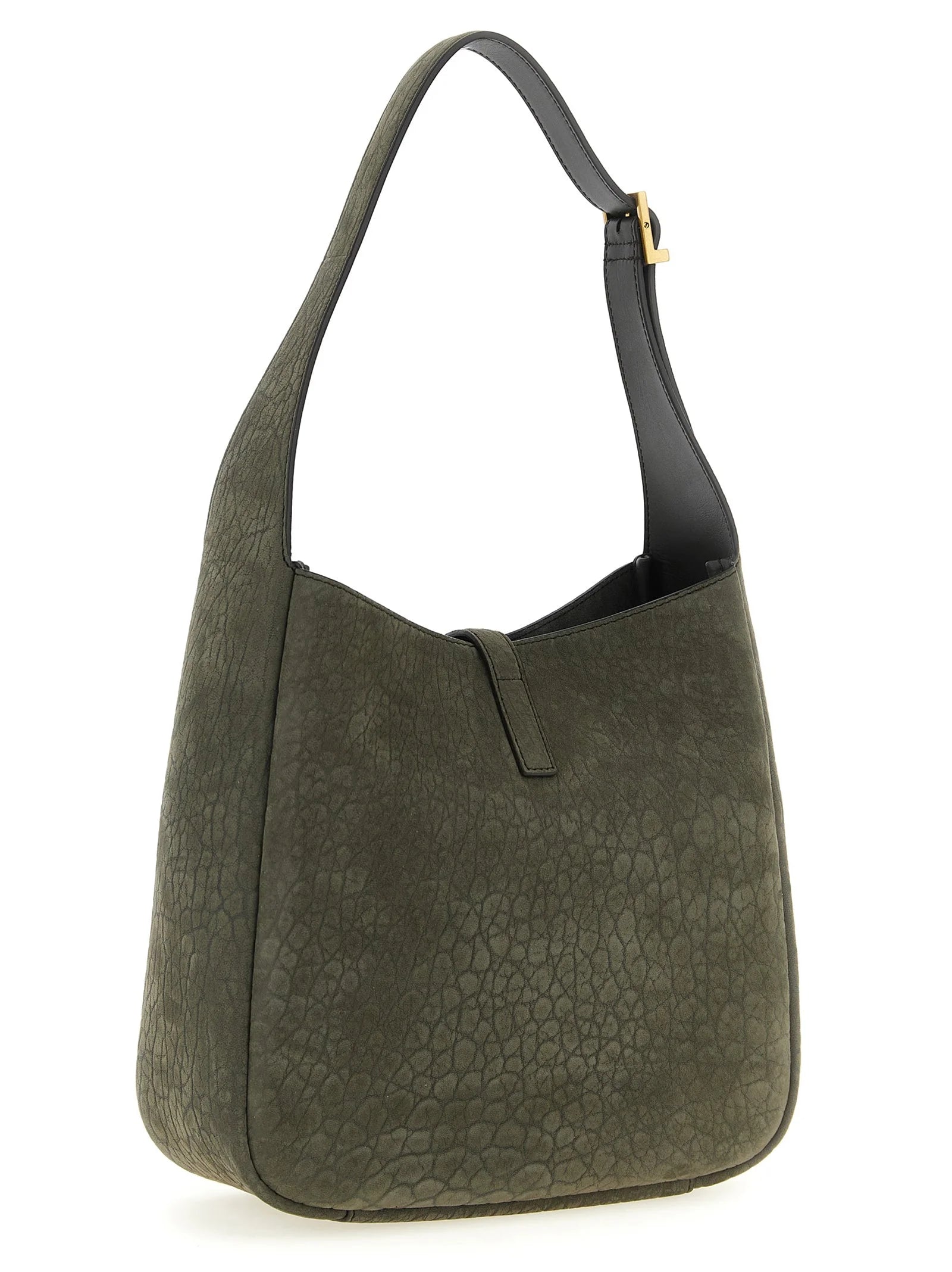 Saint Laurent Gray Lamb Leather Shoulder Bag