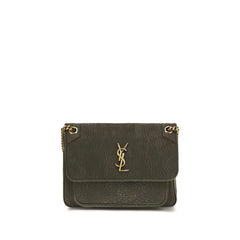Saint Laurent Gray Lamb Ovis Aries Aries Shoulder Bag